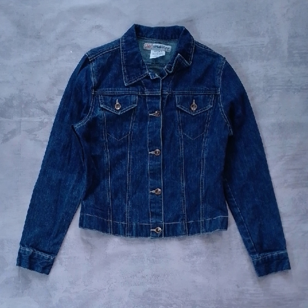 Vintage 90s SANTA BARBARA Denim Jacket with Button Details